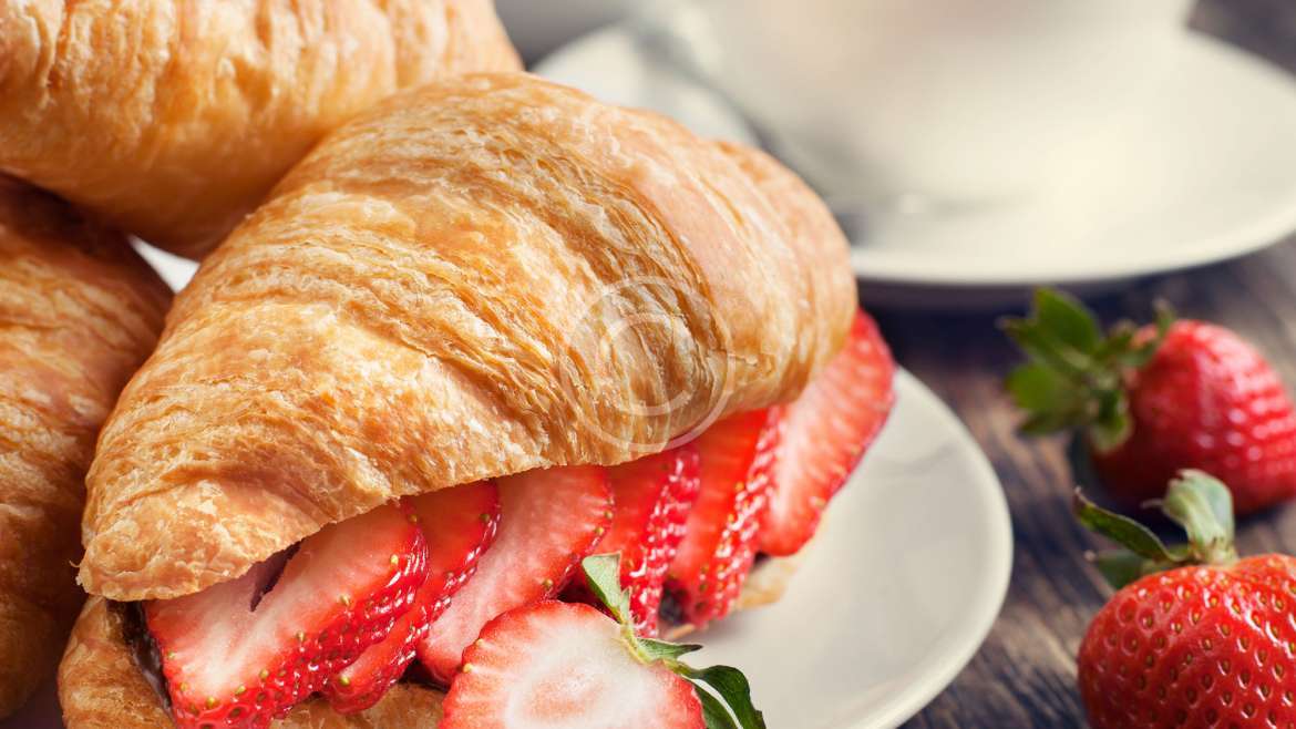 Croissants with Strawberry